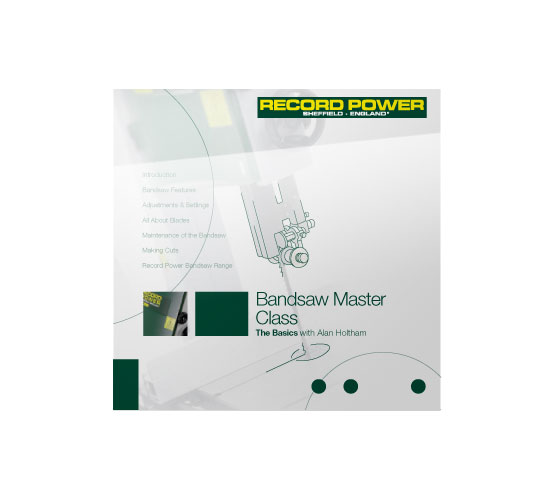 RPDVD01 Bandsaw Masterclass DVD with Alan Holtham