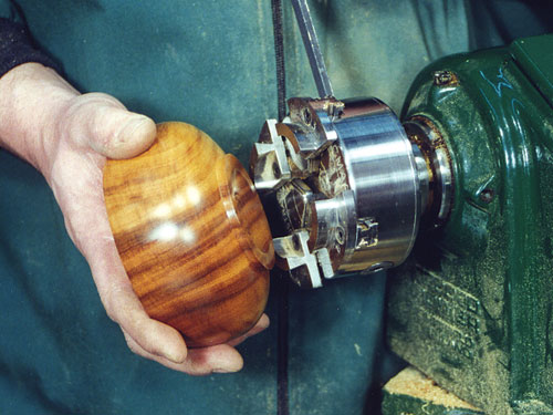 Mount the Bowl to the Chuck