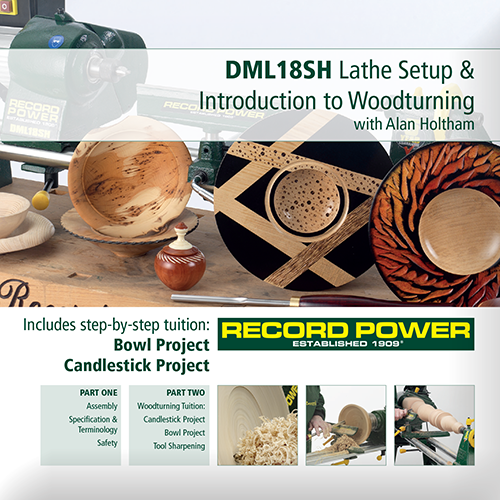 RPDVD11 DML18SH Lathe Set Up And Introduction To Woodturning DVD