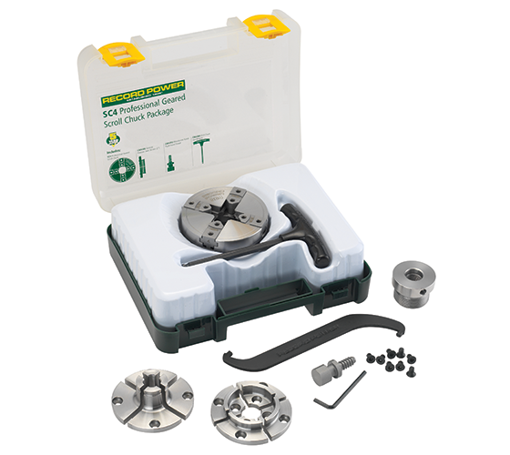  SC4 Professional Geared Scroll Chuck Package with 3 1/2