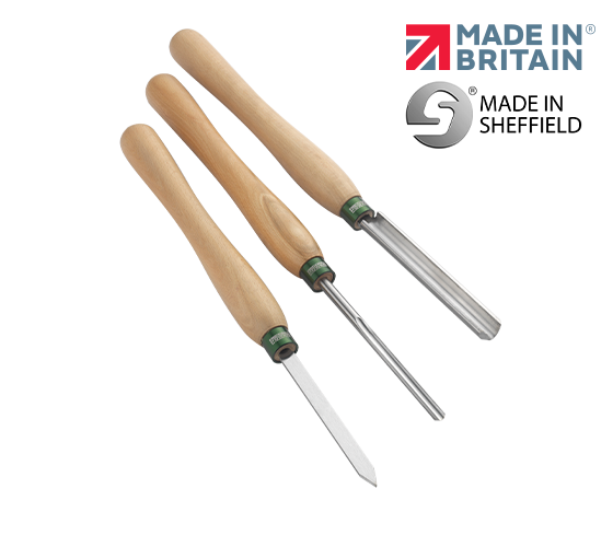  3-Piece HSS Spindle Turning Tool Set