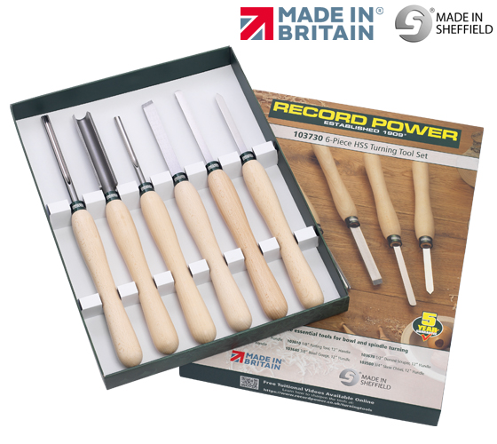  6-Piece HSS Turning Tool Set