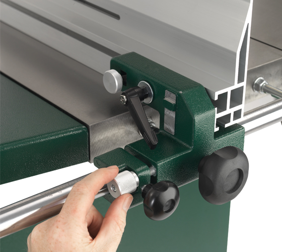 Cam-Action Fence Alignment and Micro-Adjustment Positioning