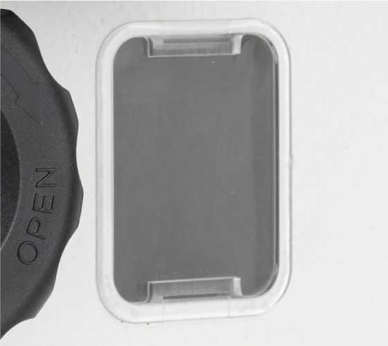 Upper and Lower Inspection Windows for Easy Blade Tracking