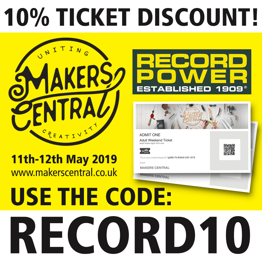 10% off Makers Central ticket prices using the discount code RECORD10